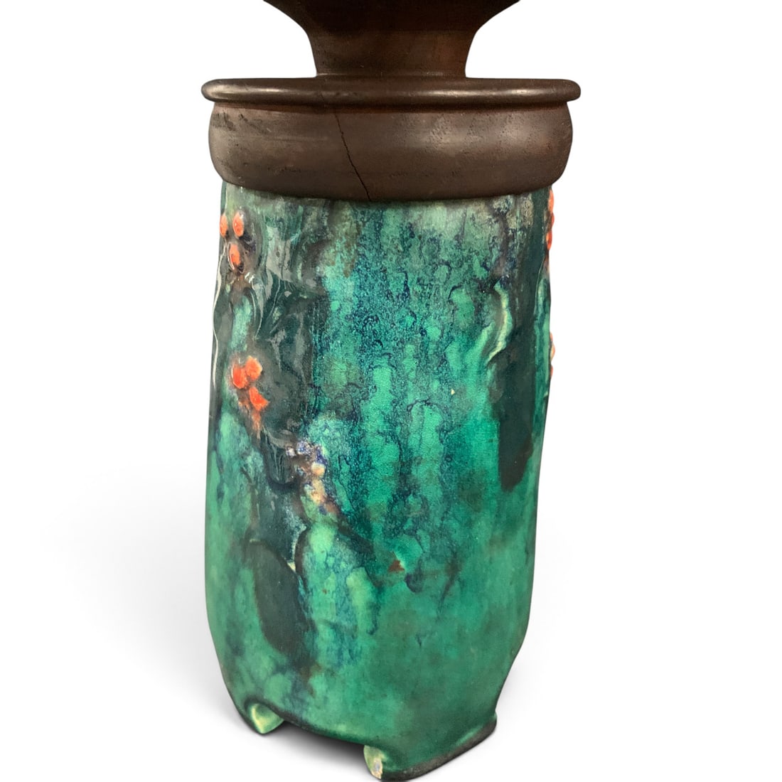 Green Ceramic Table Lamp - 4