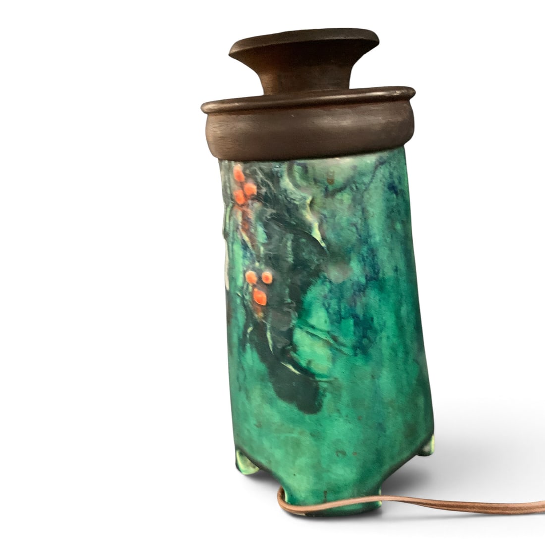 Green Ceramic Table Lamp - 5