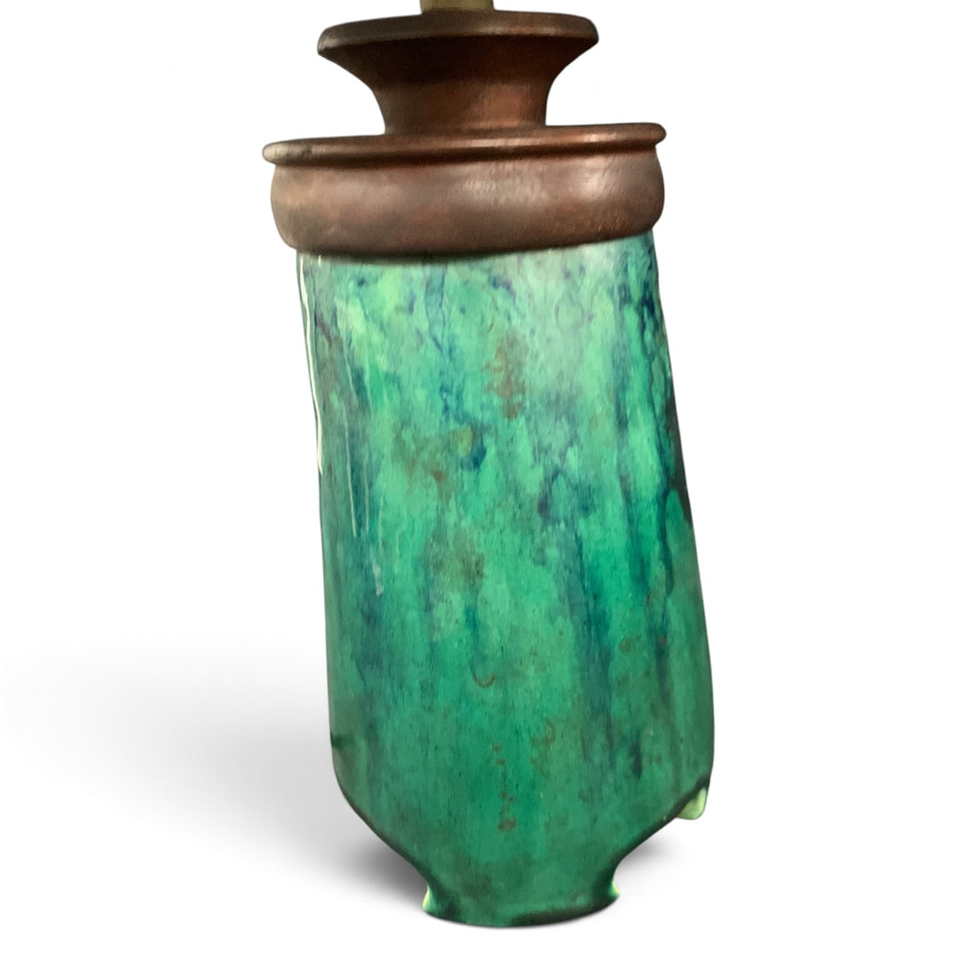 Green Ceramic Table Lamp - 6