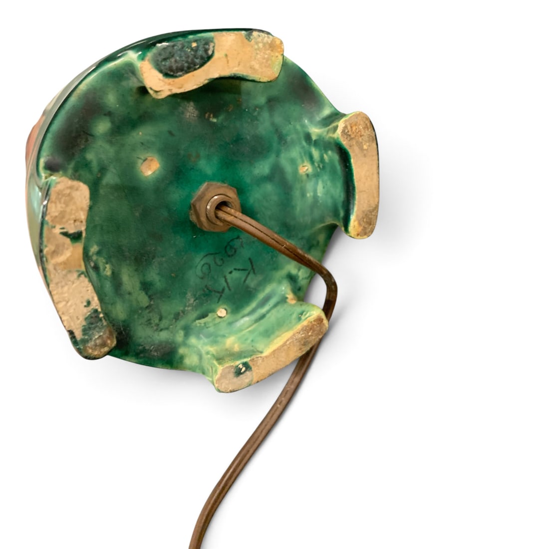 Green Ceramic Table Lamp - 9