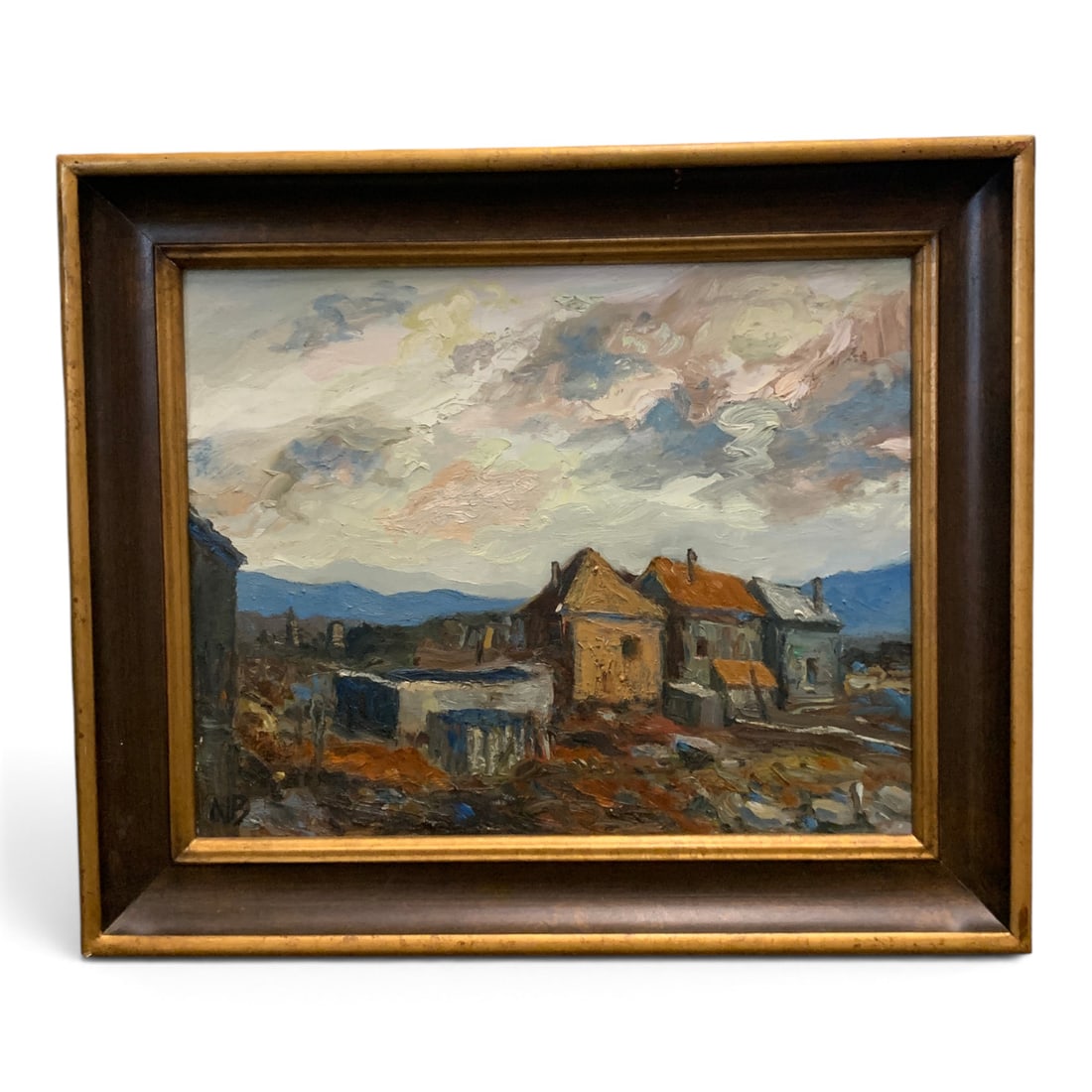 Signed N B Oil On Canvas - 2