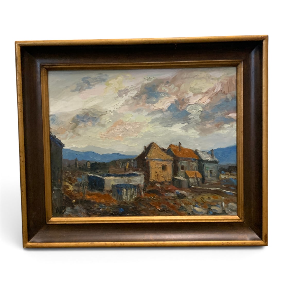 Signed N B Oil On Canvas - 3