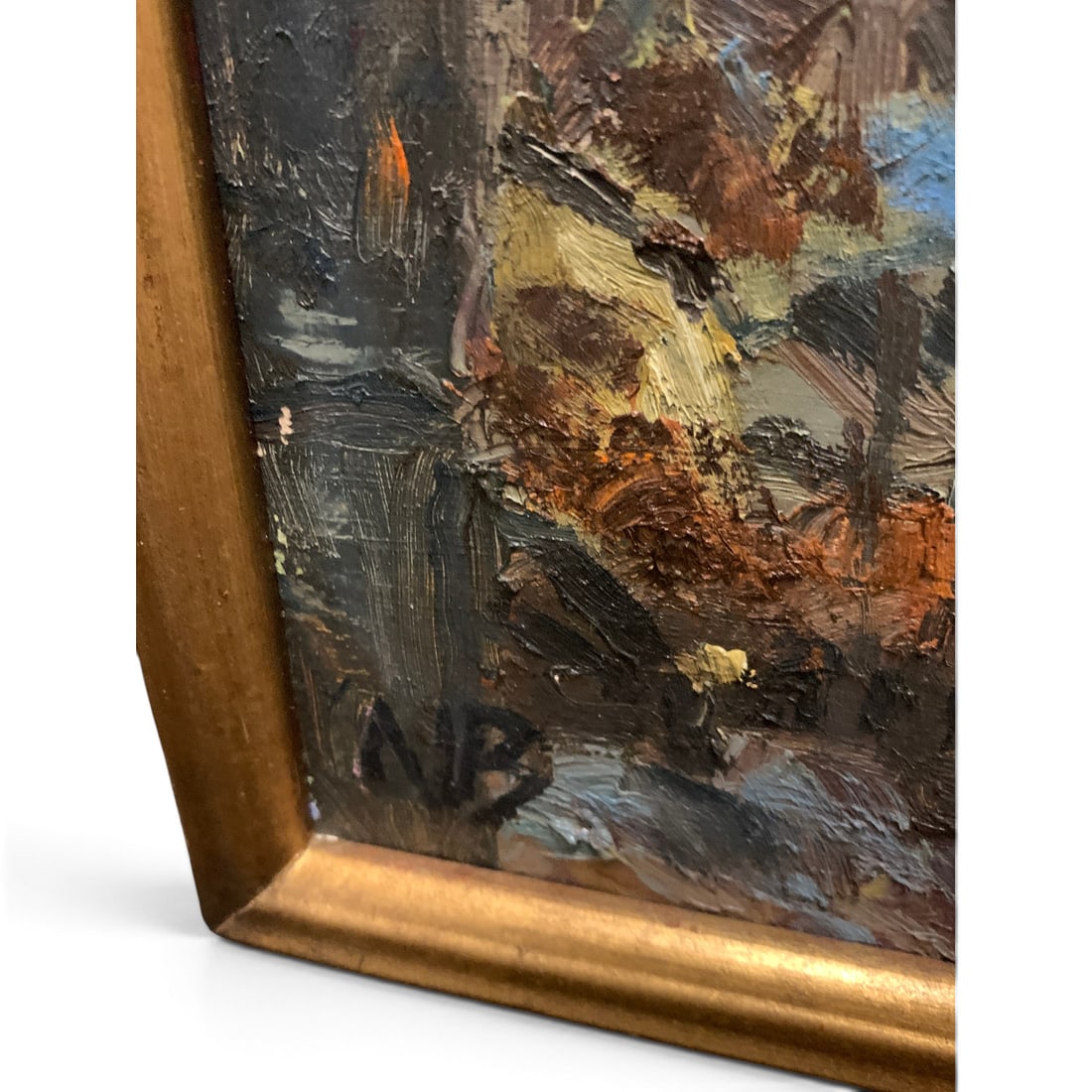 Signed N B Oil On Canvas - 4