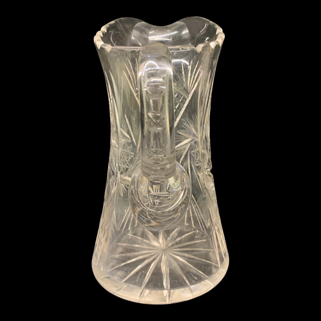 Vintage Clear Crystal Pitcher - 2