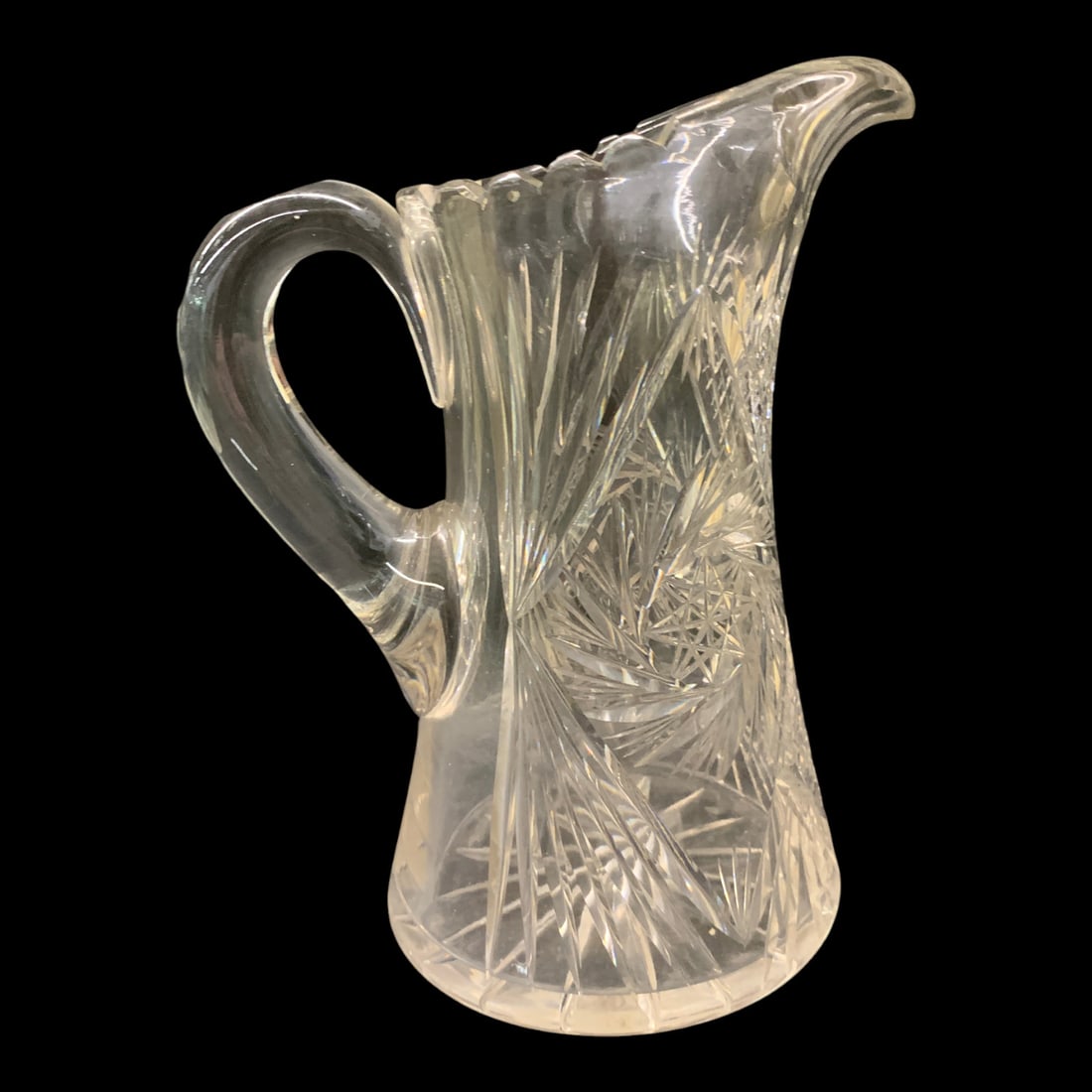 Vintage Clear Crystal Pitcher - 3