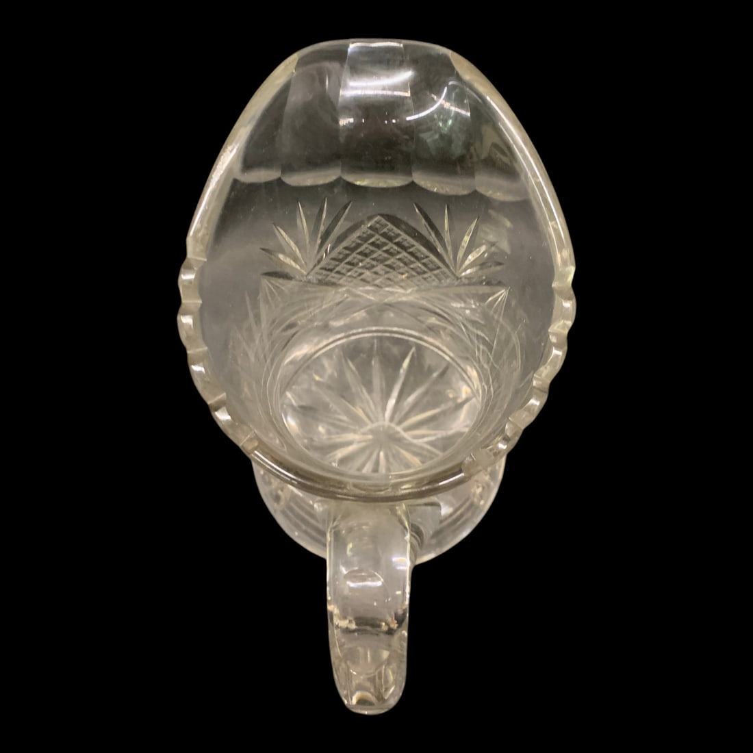 Vintage Clear Crystal Pitcher - 4