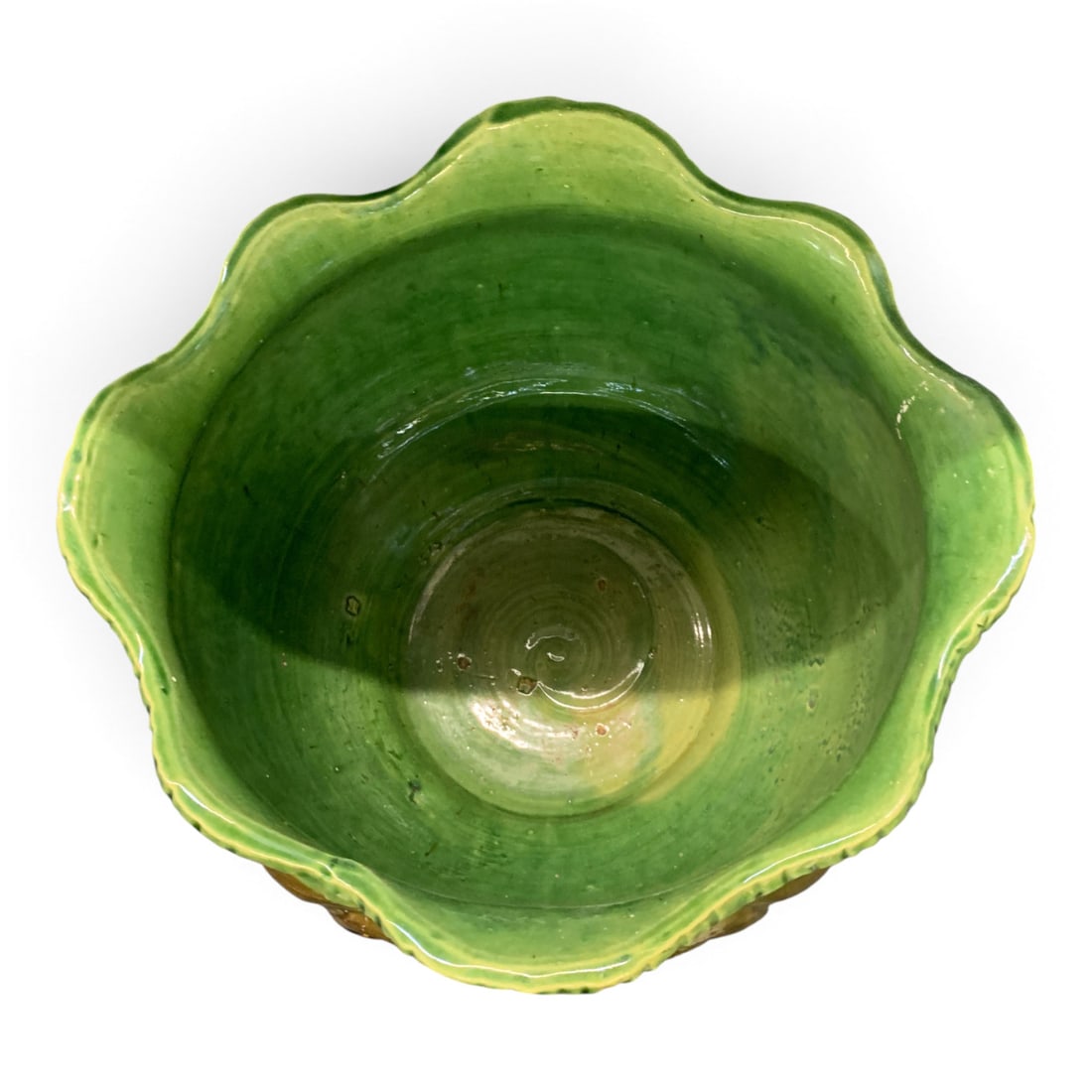 Vintage Ceramic Glazed Planter - 5