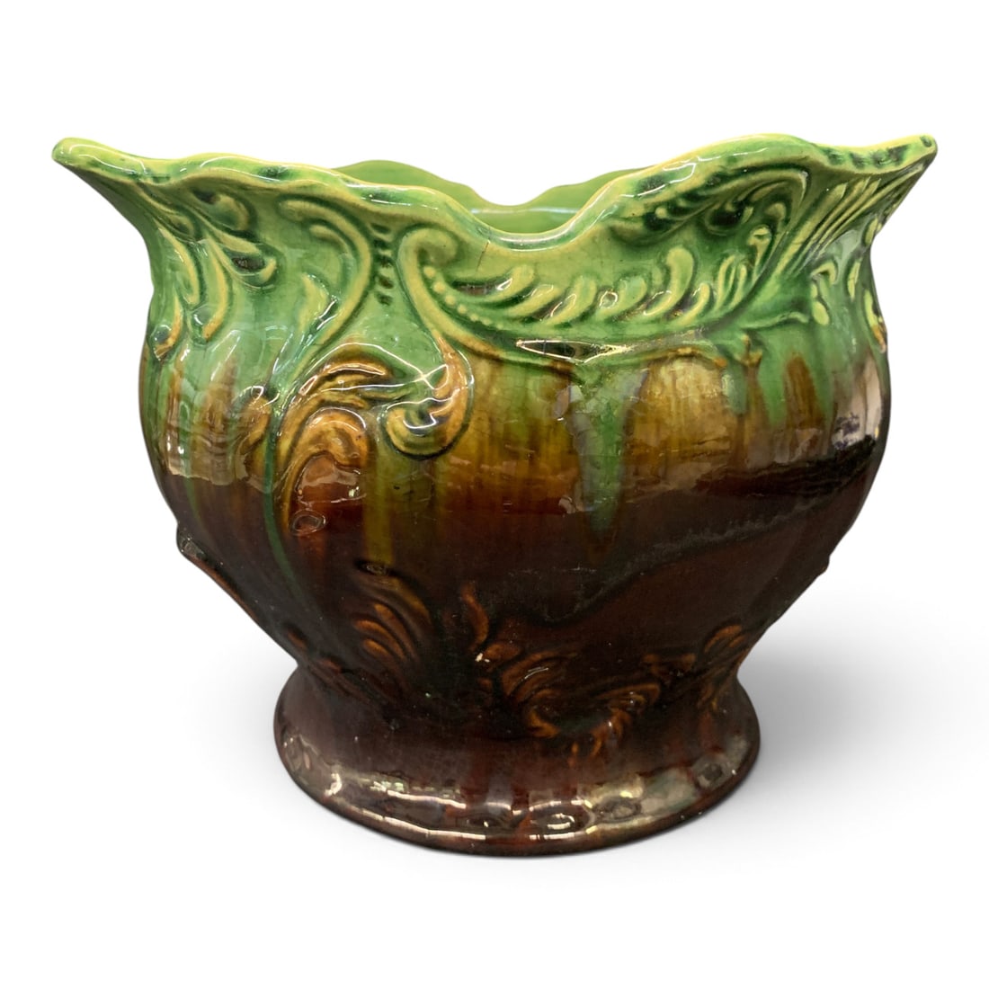Vintage Ceramic Glazed Planter (1 of 5)