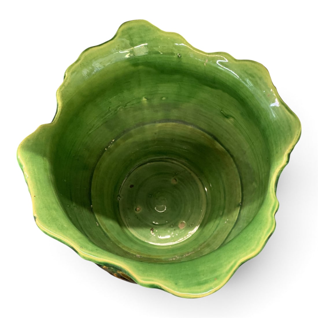 Vintage Ceramic Glazed Planter - 3
