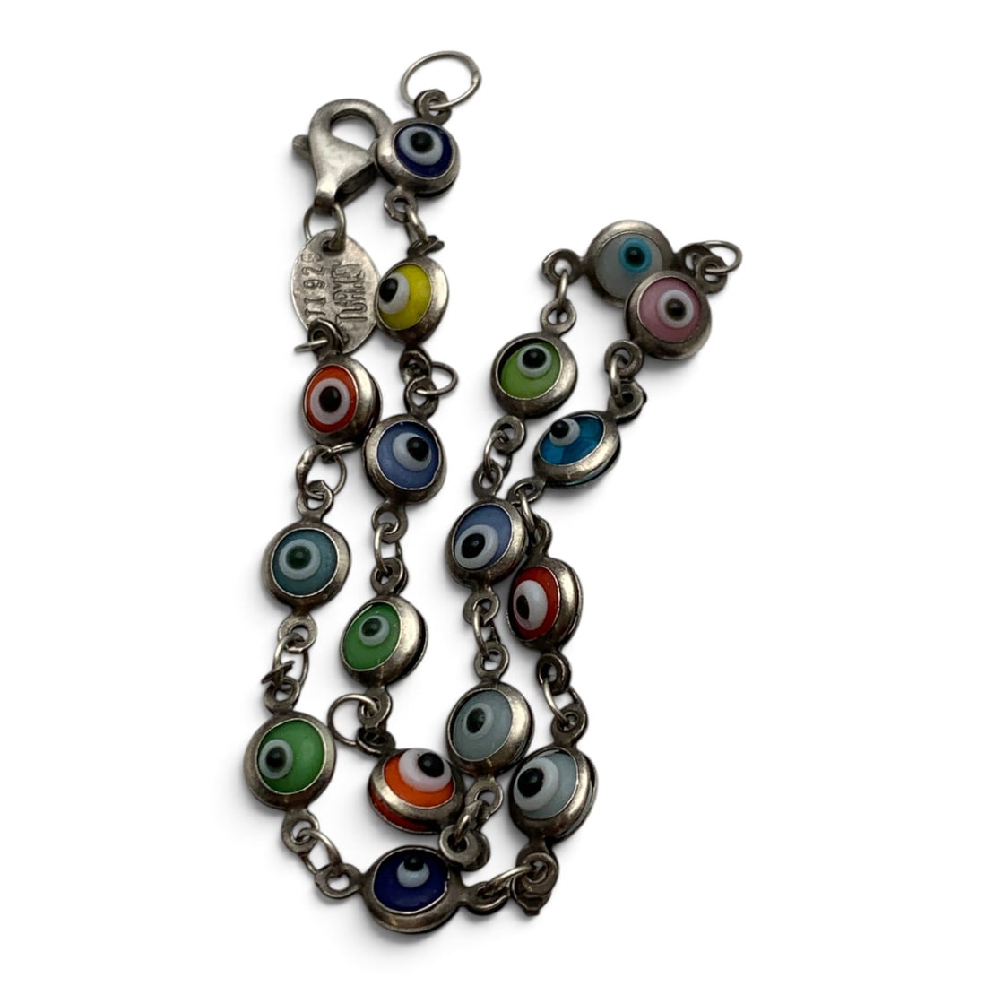 Sterling Silver Evil Eye Bracelet - 2