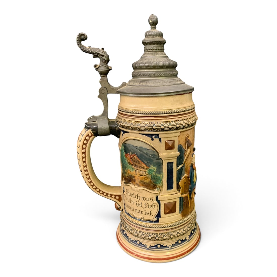Vintage German Ceramic Beer Stein - 4