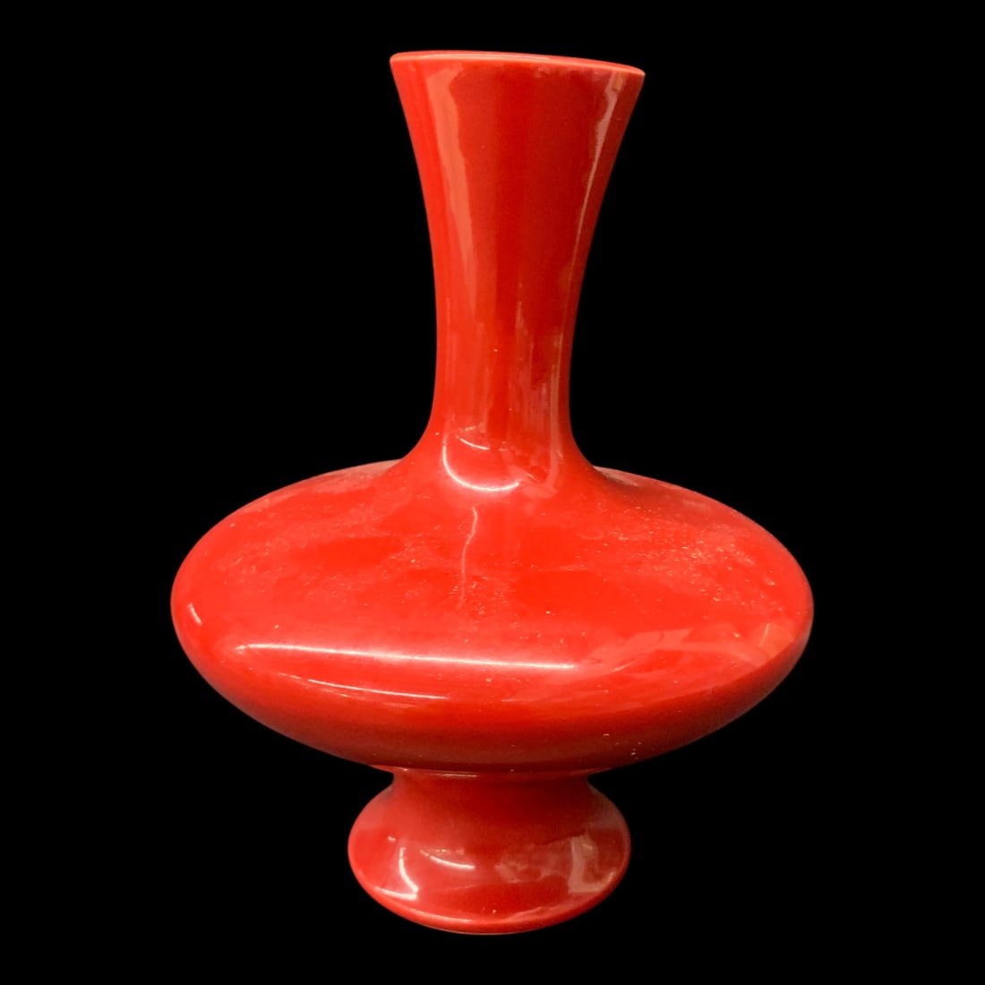 Chinese Signed Red Glazed Vase - 2