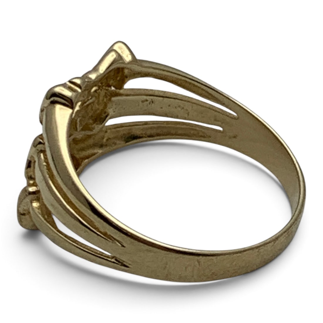 14k Yellow Gold Bow Ring - 3