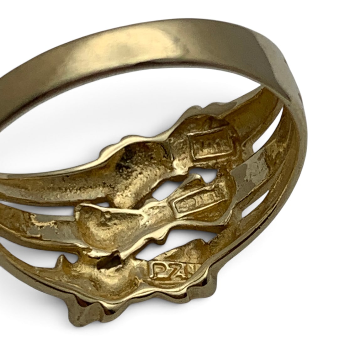 14k Yellow Gold Bow Ring - 4