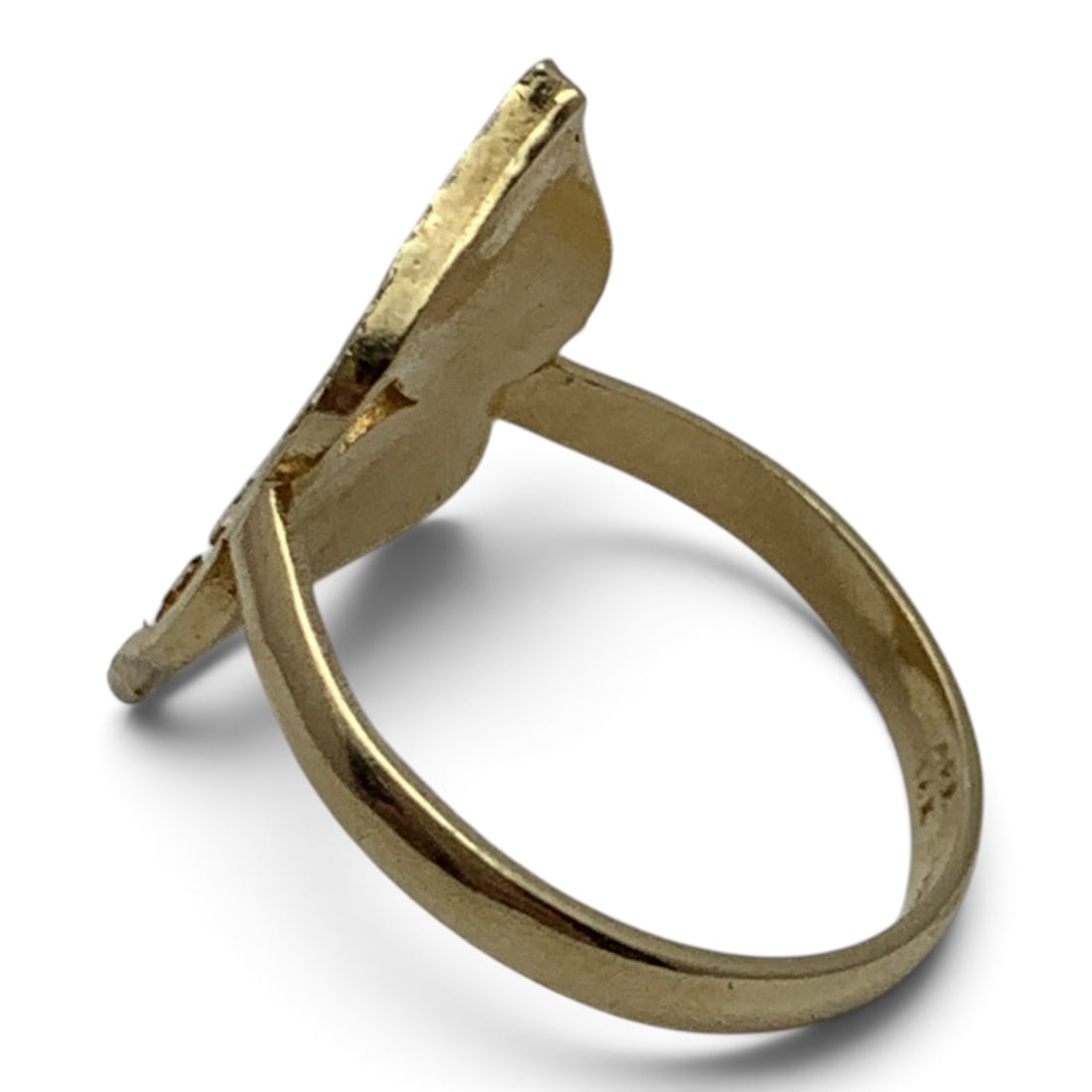 14k Yellow Gold Heart Ring - 2