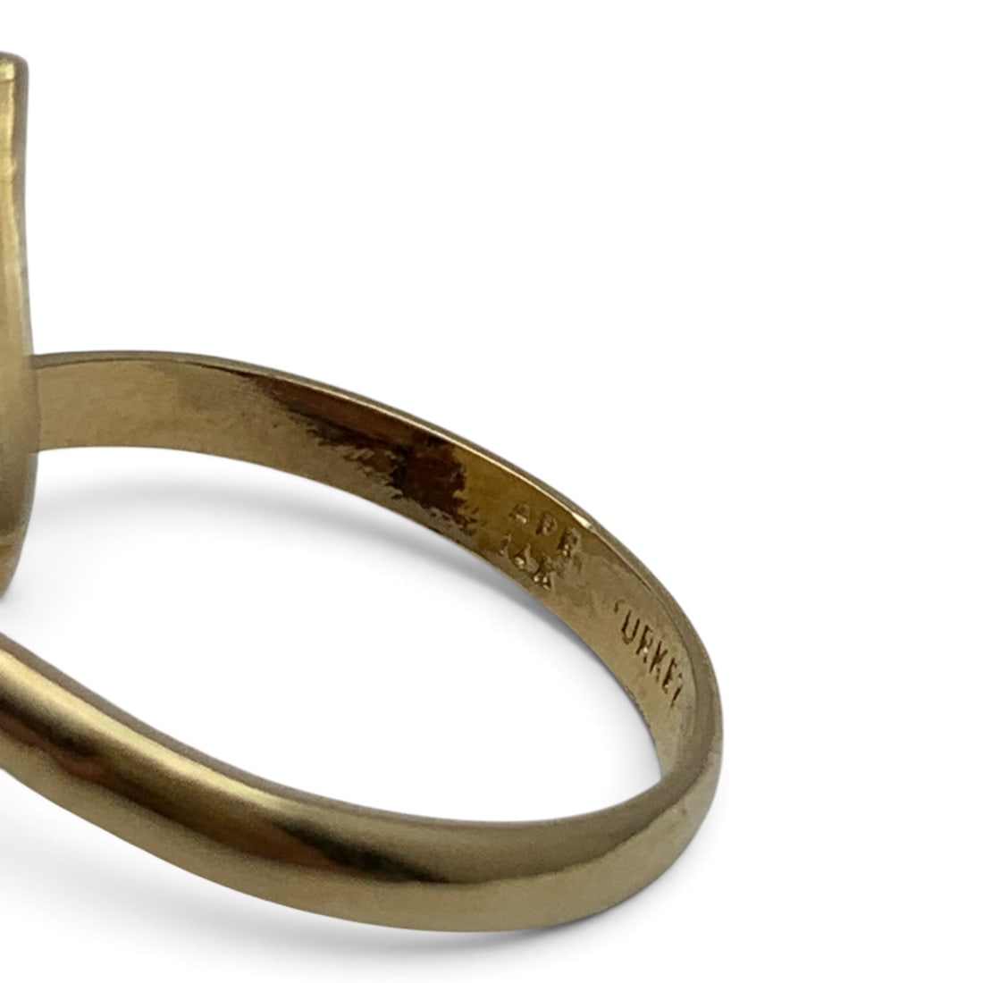 14k Yellow Gold Heart Ring - 5