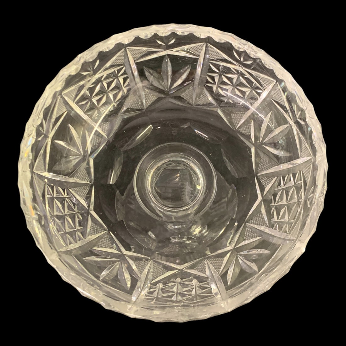 Vintage Pressed Glass Goblet - 3