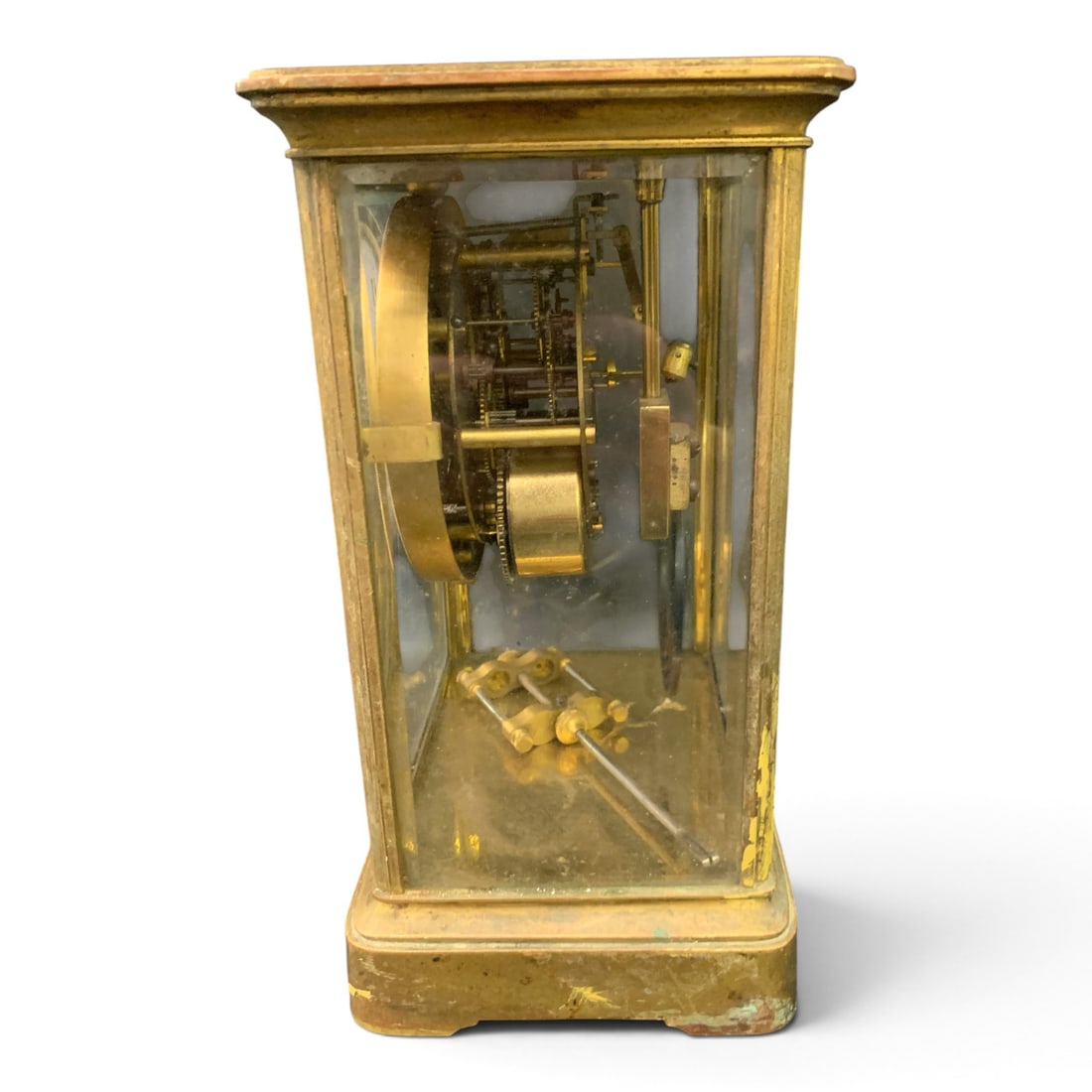 Antique Seth Thomas Crystal Regulator Mantle Clock - 2