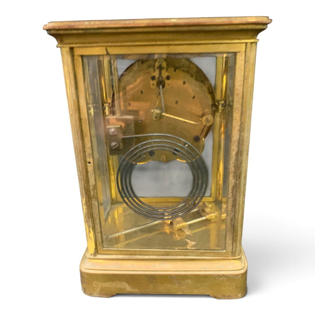 Antique Seth Thomas Crystal Regulator Mantle Clock - 3