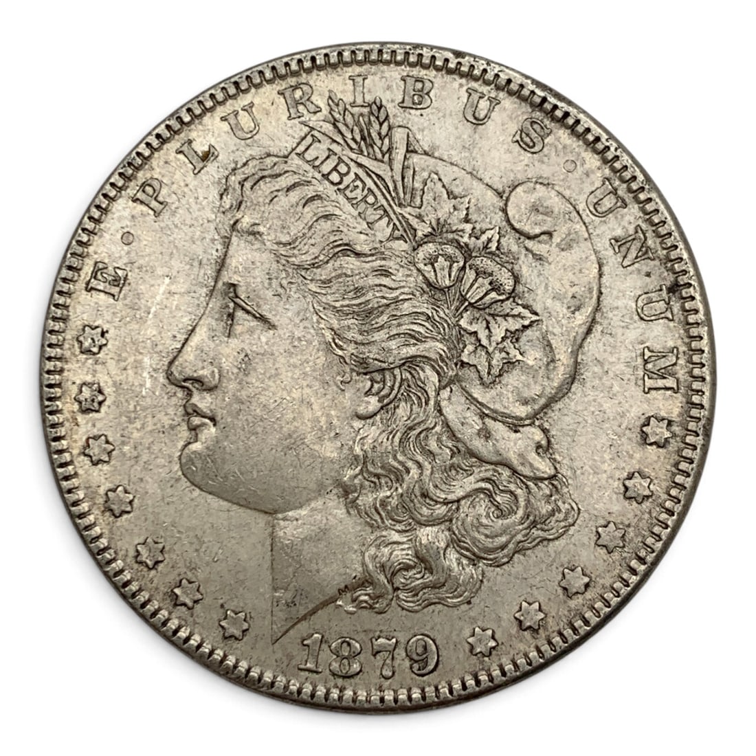 1879 Morgan Silver Dollar: United States Of America ~ One Dollar 90% Silver Content