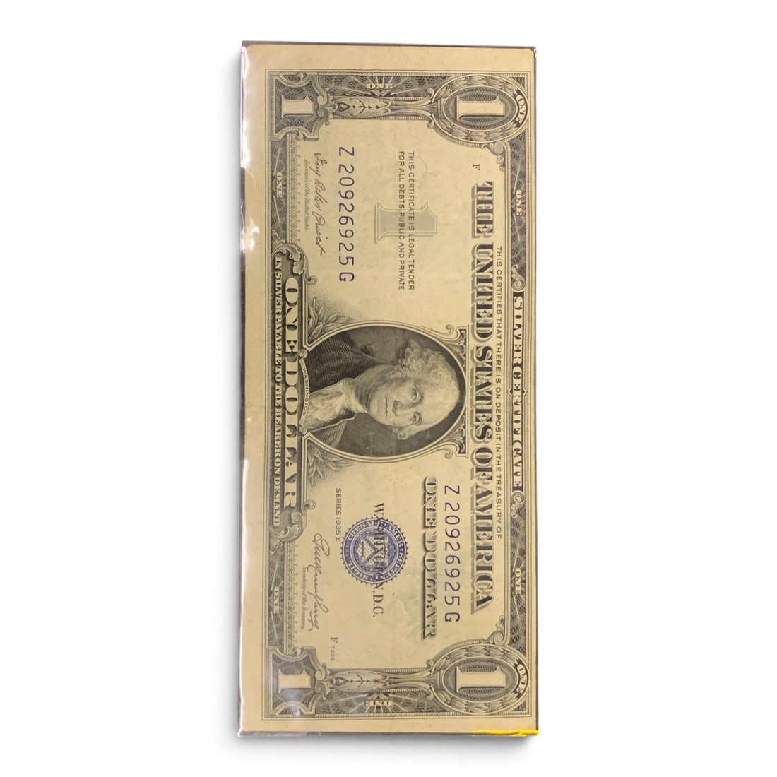 1935 A United States $1 Silver Certificate: 1935 A United States $1 Silver Certificate Series Of 1935 A - Blue Seal
