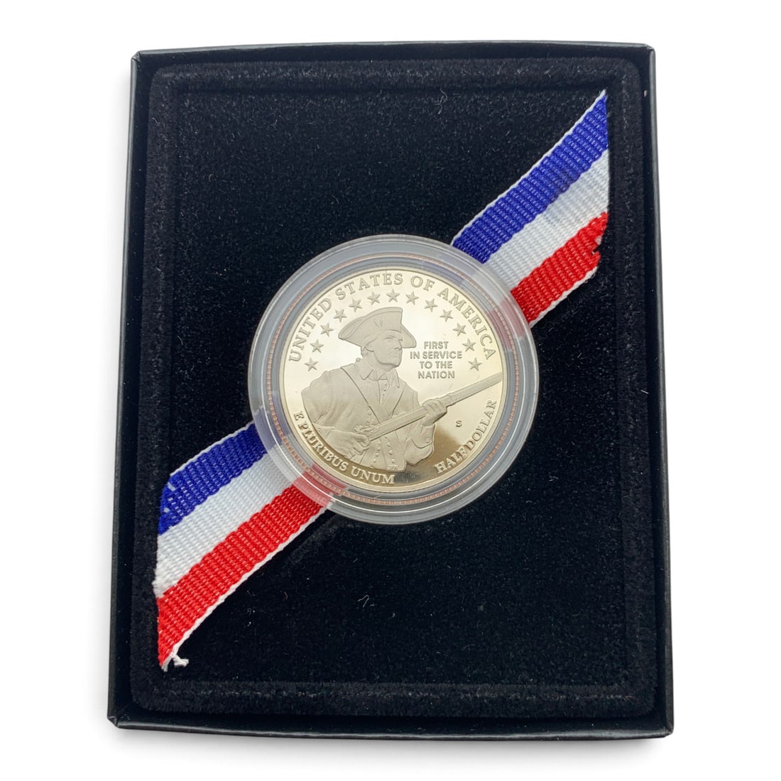 2011 U. S. Army Commemorative Half Dollar: 2011 U. S. Army Commemorative Silver Half Dollar In A Fitted Case Including A Certificate Of Authenticity Marked On Coin: United States Of America