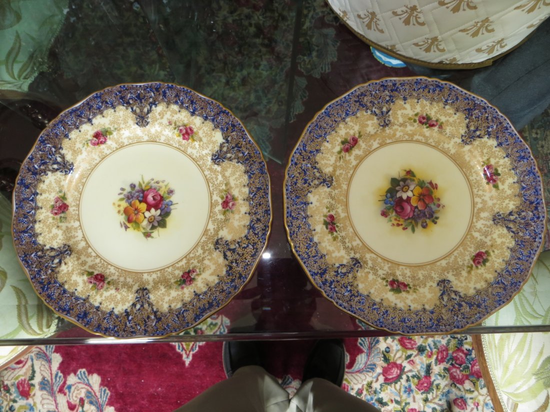 Two Royal Worcester Plates: Two Royal Worcester Plates, 10.5"dia.