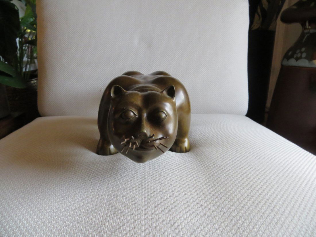Bronze Sculpture After Fernando Botero, 'Piccalo Gatto': A bronze sculpture after Fernando Botero, 'Piccalo Gatto'.