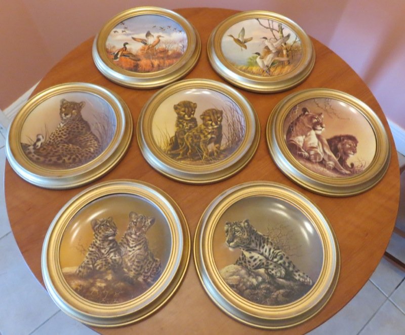 7 Decorative Plates, 5 Crown Parian, 2 Gorham Fine: 7 Decorative Plates, 5 Crown Parian, 2 Gorham Fine China Maass plates.