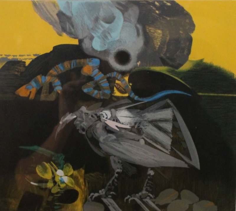 Alejandro Obregon, Limited Edition Lithograph Print: Alejandro Obregon, (Spain & Colombia 1920 – 1992). Medium: Lithograph on paper. Edition of 100. Number: 62/100. Size: 17.5 x 19 inches. This lot is guaranteed as described or your money back.