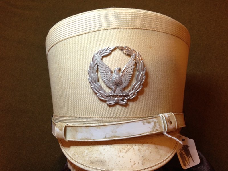 US Military Band Hat Large Insignia: Beautiful Condition Cold War era U.S. Military Band Hat. Large Insignia! Overall excellent condition. Hat 2 from a very nice collection. Older than lot 45.