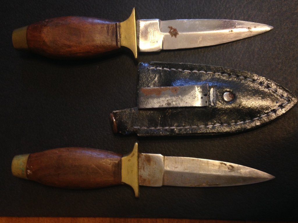 Boot Knife Lot of 2: Small Boot Knives from a Veteran's Estate Collection.