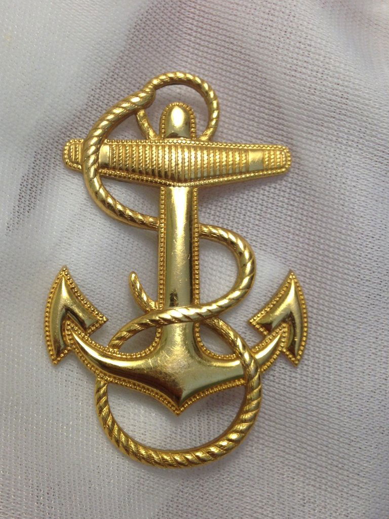 United States Navy 1/20th 10K Gold Large 2" Pin (1 of 5)