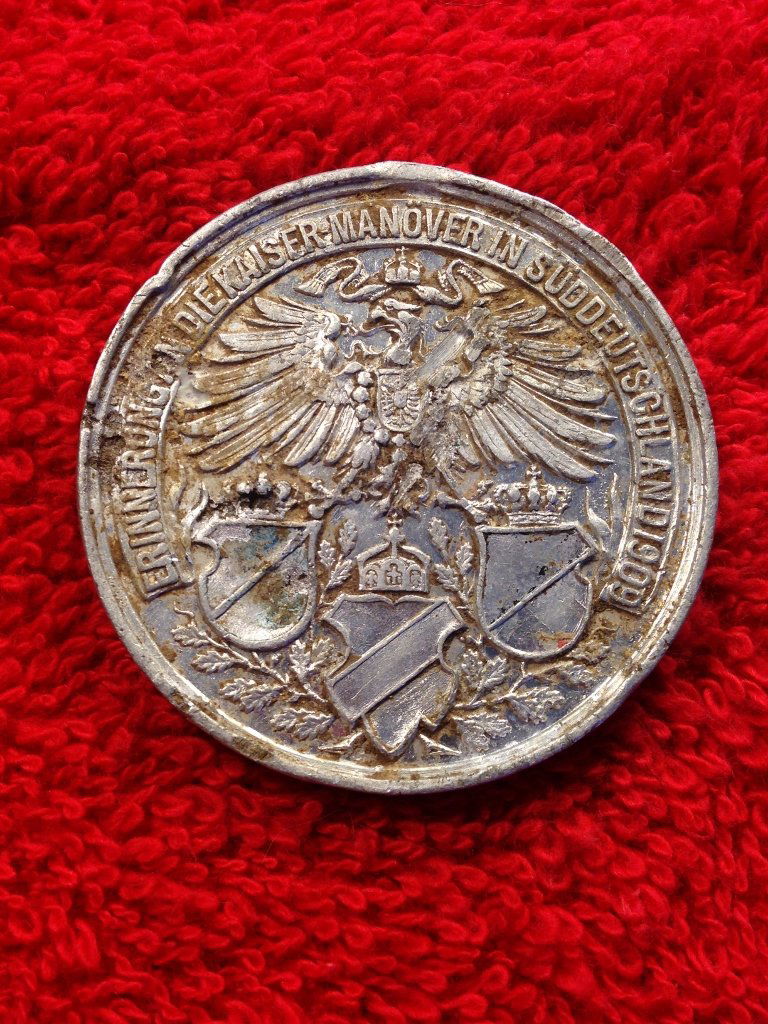1909 Pre WWI German Aluminum Medal from German Vet (1 of 3)