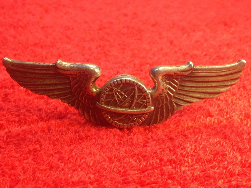 3" WW2 Sterling Silver Navigator Wings Custom Rare (1 of 6)
