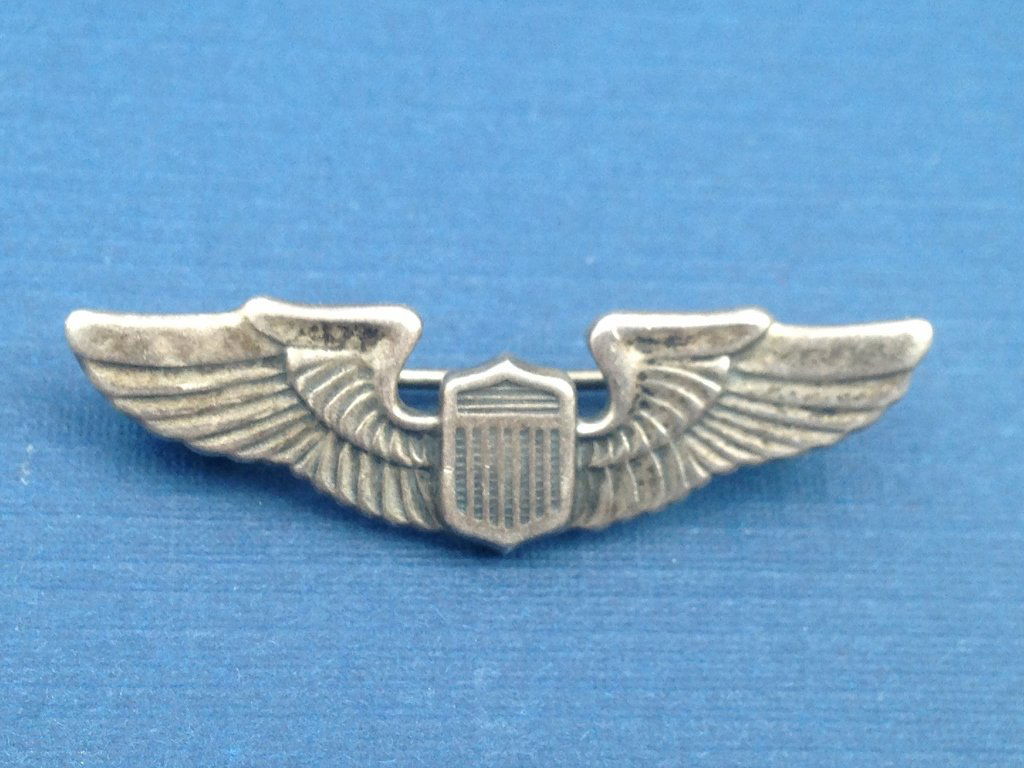 Sterling Silver U.S. WW2 Early War Wings (1 of 2)