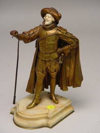 1233: Paul D'Aire Bronze Ivory Figure