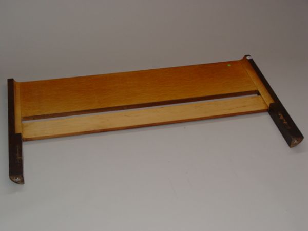 Gilbert Rohde Full Size Bed: Gilbert Rohde full size bed by Herman Miller Paldao wood with exotic wood facing on the headboard, curved footboard, original finish Ht:34 x W:58.5 x D:31"