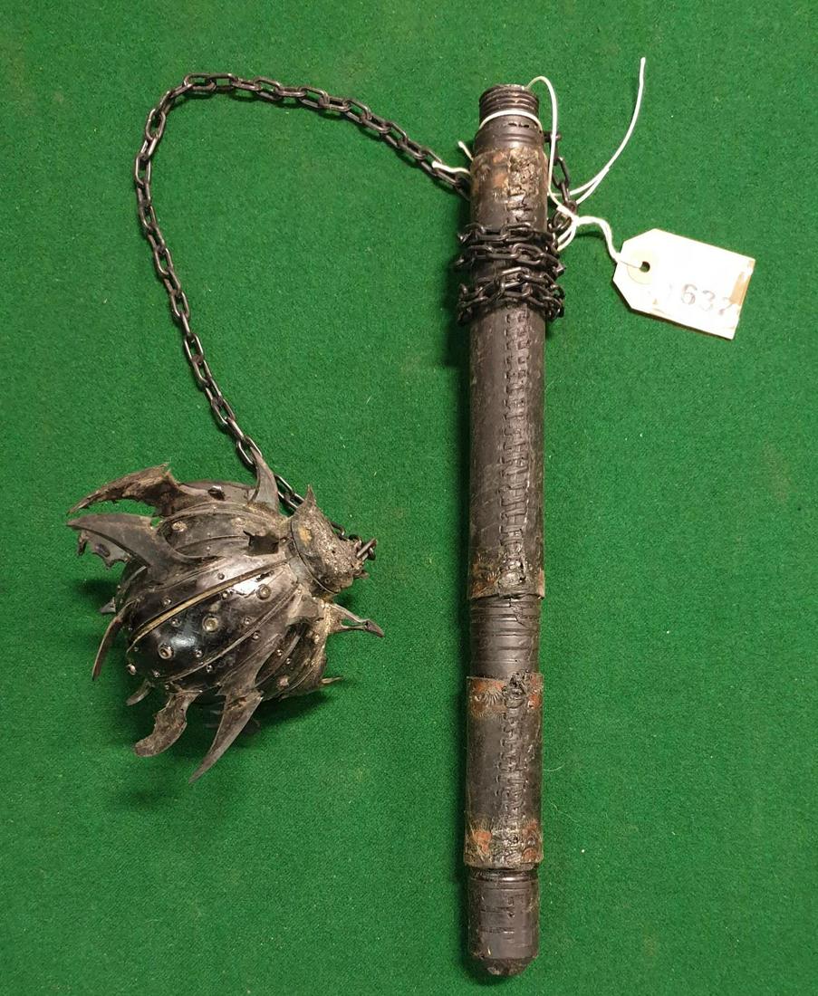 A Black Lotus Mace and Chain.(Prop)AP 126.: A Black Lotus Mace and Chain.(Prop)AP 126.