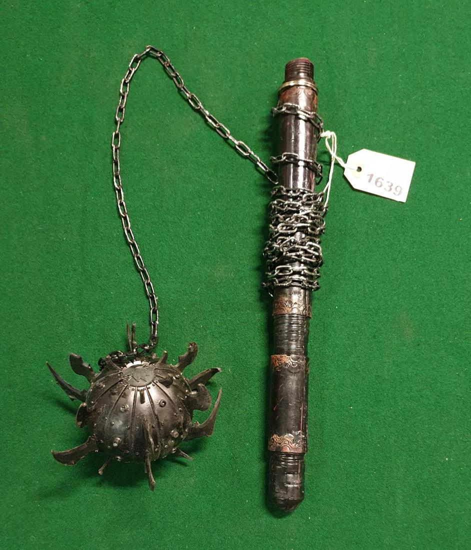 A Black Lotus Mace and Chain.(Prop)AP 126.: A Black Lotus Mace and Chain.(Prop)AP 126.