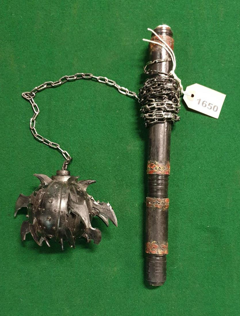 A Black Lotus Mace and Chain.(Prop)AP 126.: A Black Lotus Mace and Chain.(Prop)AP 126.