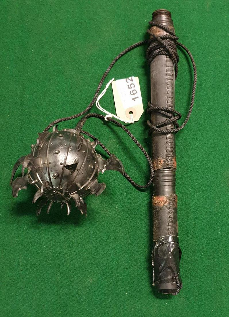 A Black Lotus Mace and Chain.(Prop)AP 126.: A Black Lotus Mace and Chain.(Prop)AP 126.