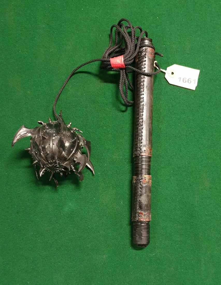 A Black Lotus Mace and Chain.(Prop)AP 126.: A Black Lotus Mace and Chain.(Prop)AP 126.