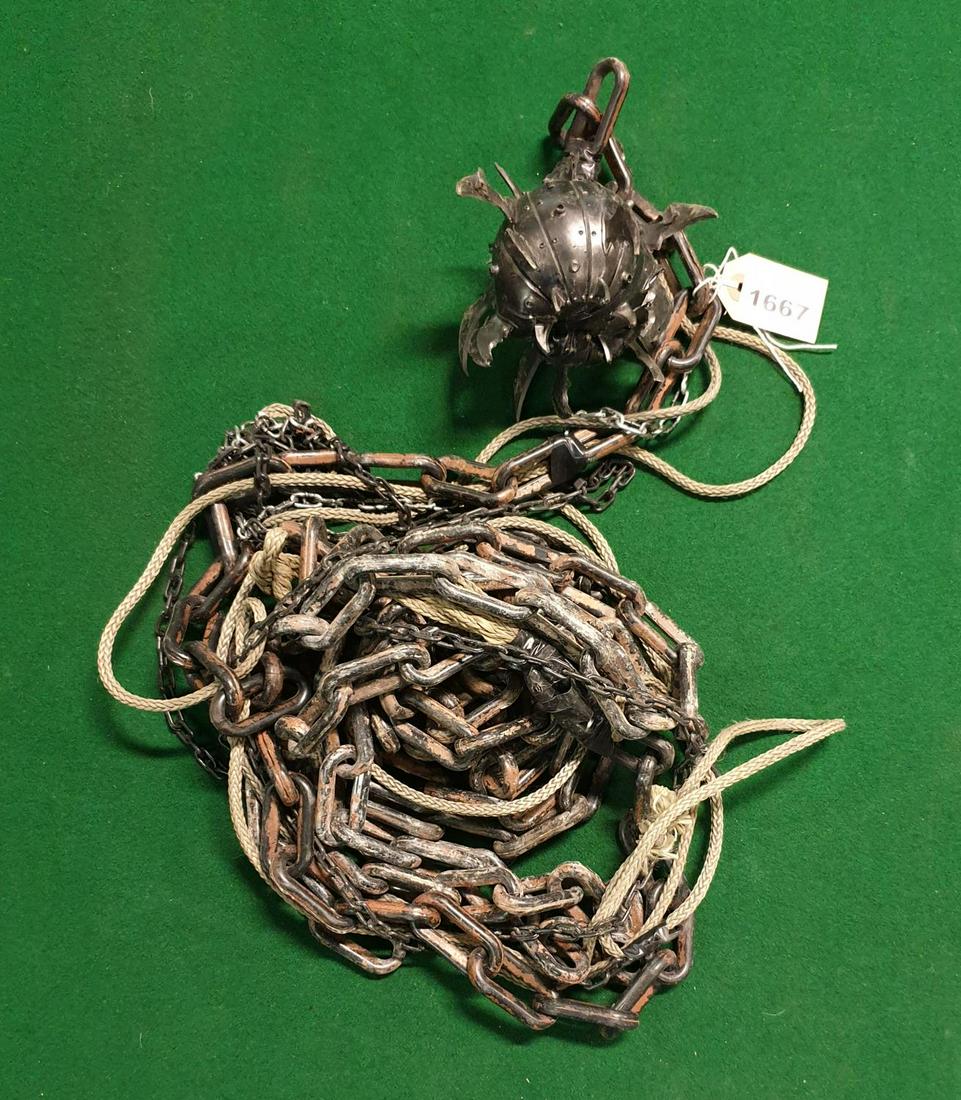 A Black Lotus Mace and long Chain.(AP 126): A Black Lotus Mace and long Chain.(AP 126)