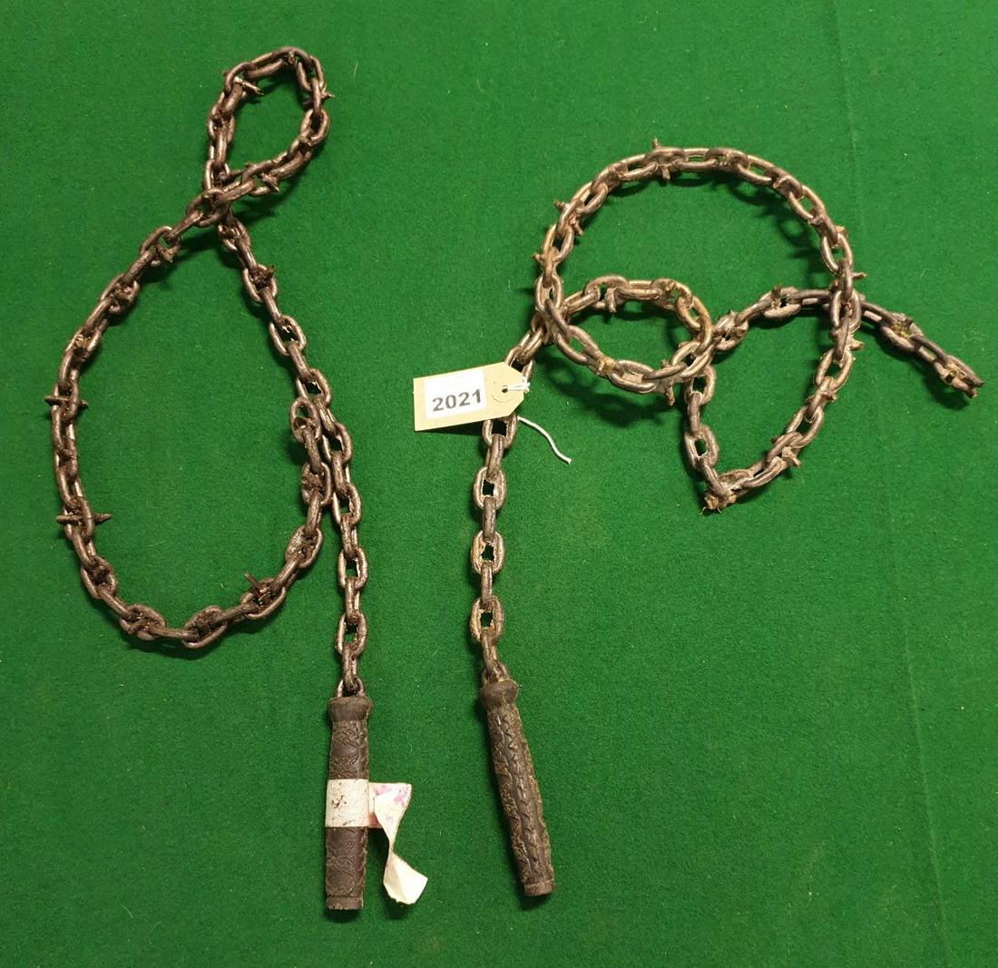 WALDO IS PLAYED BY STEPHEN LANG. REGENT WALDO SERIES 2:: WALDO IS PLAYED BY STEPHEN LANG. REGENT WALDO SERIES 2: Waldo's Spike Chain Whip (prop). (1) (AP215)
