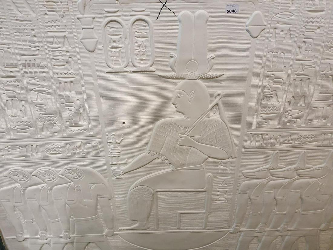A large Plaster Wall Plaque. (1)(2): A large Plaster Wall Plaque. W 151 x 119cm approx. (1)(2)
