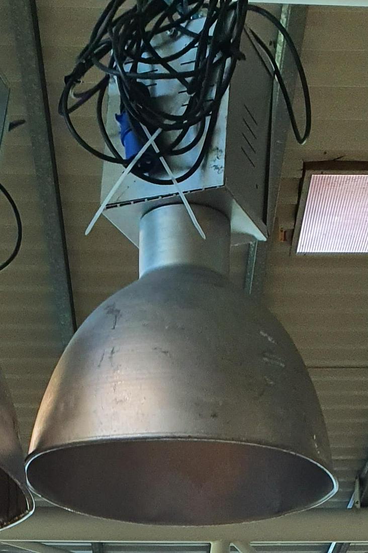 A large Industrial Light. (1) (8 Hanging).: A large Industrial Light. (1) (8 Hanging).