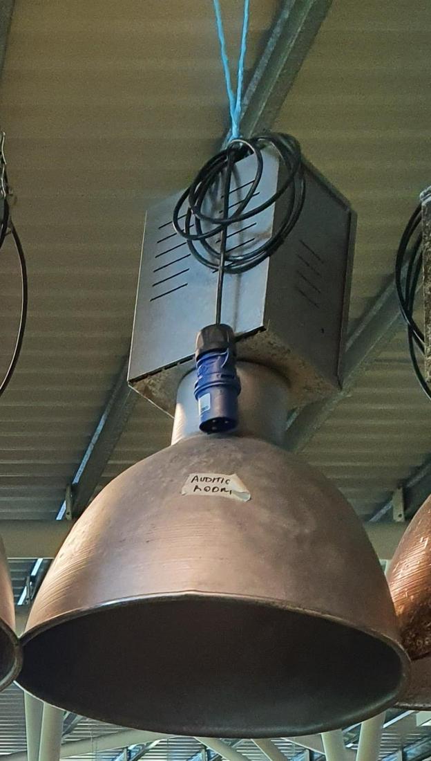 A large Industrial Light. (1) (8 Hanging).: A large Industrial Light. (1) (8 Hanging).