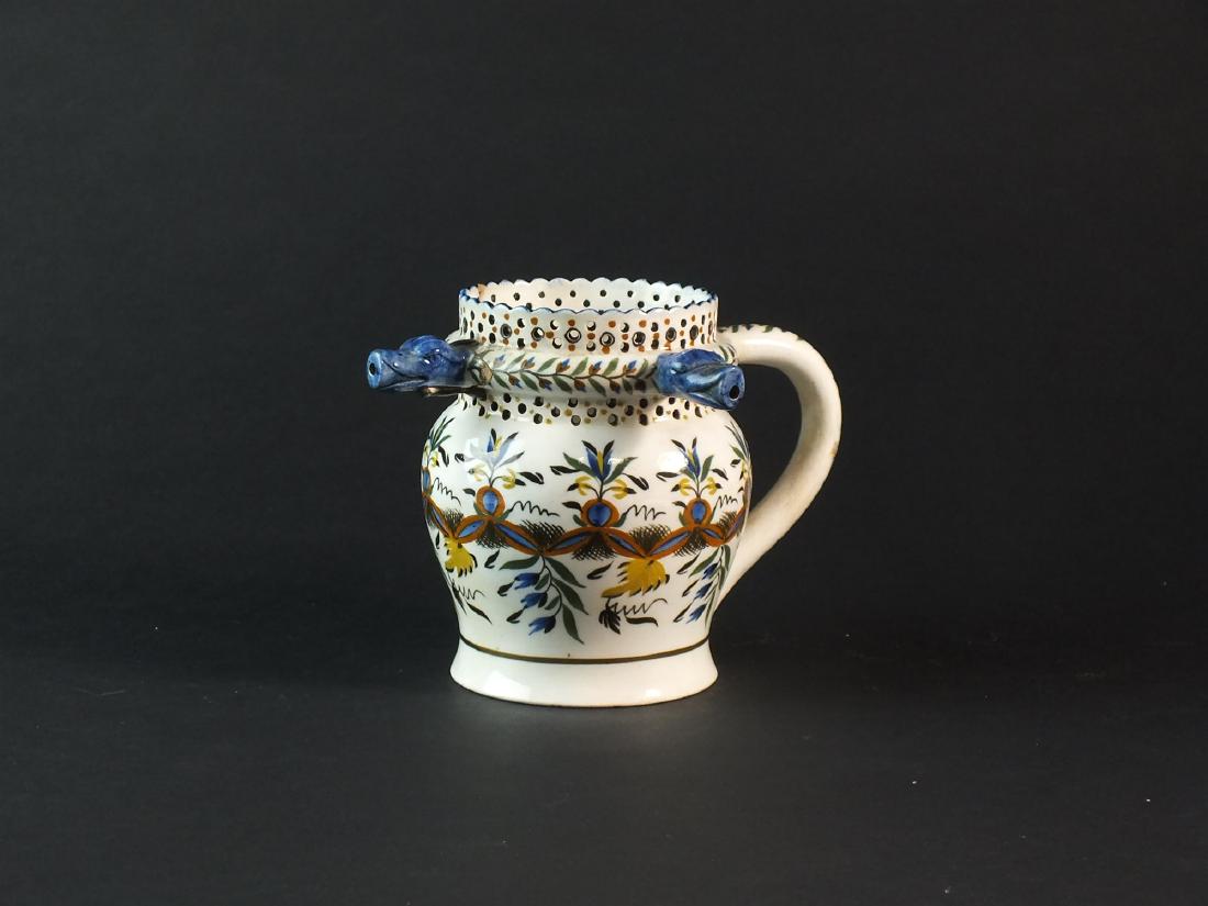 A 19th century pearlware puzzle jug (1 of 1)