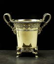 An 18th century style silver gilt Champagne cooler,